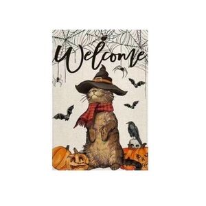 Halloween Party Decoration TrickOrTreat Garden Flag Halloween Yard Welcome Flag